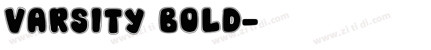 Varsity Bold字体转换